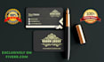 do unique modern, minimalist, luxury business card and logo design