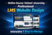 design modern ecommerce or lms website with full features
