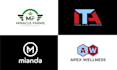 design website, mobile app, monogram, abstract, and business logo
