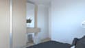 model and render bedroom layout