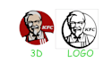convert your 2d brand logo into 3d model