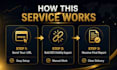 support website or store visibility with SEO links and final report