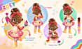 draw kids character design for children book illustration