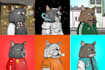 design clean cartoon nft art with traits