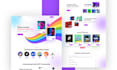 clean professional landing page UI UX design in figma