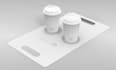 do exclusive design paper cup coffee with carier