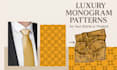 create premium monogram patterns for your fashion brand