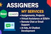 do professional assignments projects on any topic