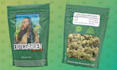 draw cartoon cannabis packaging design