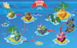 design beautiful event map, city map and 3d map illustration