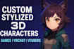create custom stylized 3d characters for games, vrchat, and vtubers