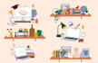 draw stickers vector art illustration collection