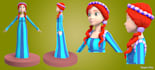 model a 3d cartoon character for you