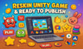 reskin your unity game and ready to publish