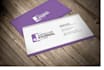 design professional two sided two business cards