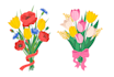 create a vector illustration in a flat und groovy style