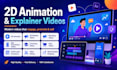 create 2d animated custom or explainer video in 24 hrs