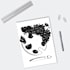 create black and white hand drawn ink  illustrations