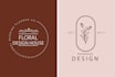 make beautiful elegant hand drawn botanical boho logo design