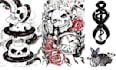 hand drawn  professional tattoo design