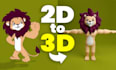 convert your 2d design into a 3d character model for games