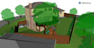 draw 3d with sketchup from eksisting building and landscape