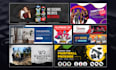 design a professional web header, slider, or hero graphic