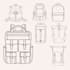create a bag design and detailed technical drawings