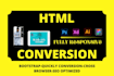 do PSD figma to HTML landing page design