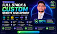 do custom website development as full stack,front end developer