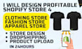 create profitable shopify clothing store shopify fashion dropshipping website