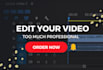 do professional and perfect podcast youtube video editing