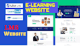 build lms website and elearning website with learndash learnpress or tutor lms