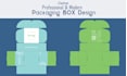 create dieline or die cut line for box packaging design