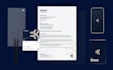 design modern business card letterhead and stationery design