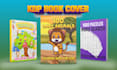 design low content book kids book cover design for KDP