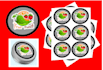 pre roll tube sticker design, round label