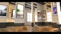 create realistic 3d art gallery slideshow video