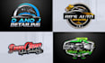make unique auto detailing, car wash, mobile detailing logo