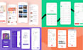 design modern and professional mobile app UI UX design
