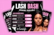 design hair extension, beauty, lash, salon, and spa flyer