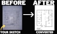 redraw 2d floor plan quickly