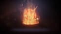 create burning fire logo reveal animation