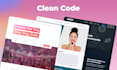 do your website development in clean HTML CSS javascript