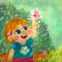 illustrate children book with warm and bright illustration