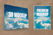 create canvas wall art 3d mockups designs