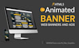 design animated HTML5 banner ads