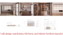 design wardrobes, kitchens, and interior furniture layouts