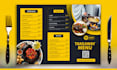 design modern restaurant menu, food flyer and digital menu