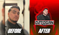 do animated twitch overlay, logo, animated stream package